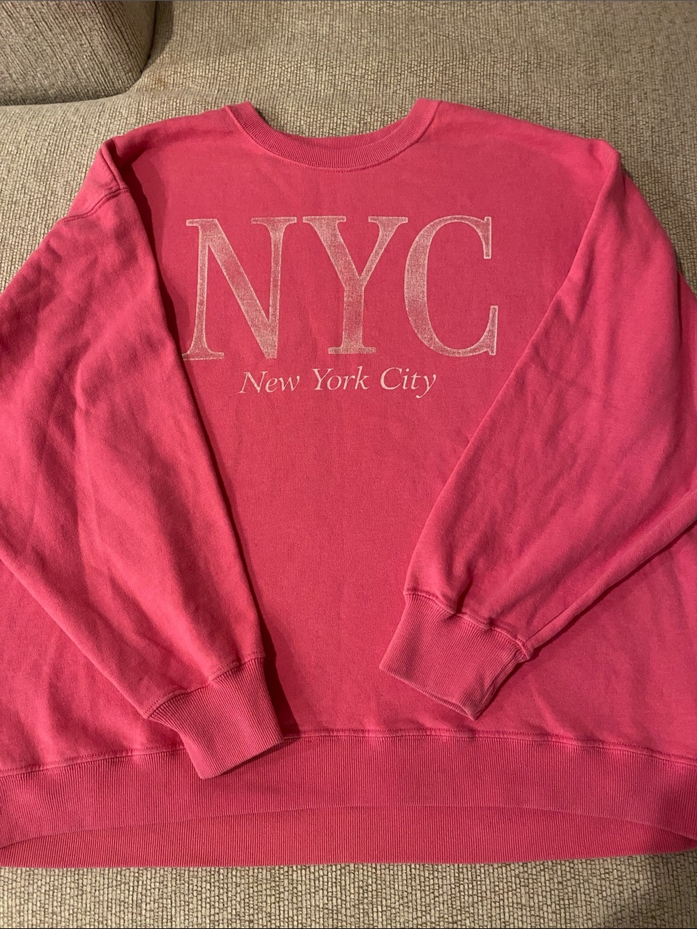 Hollister Hot Pink Fleece-Lined Sweatshirt